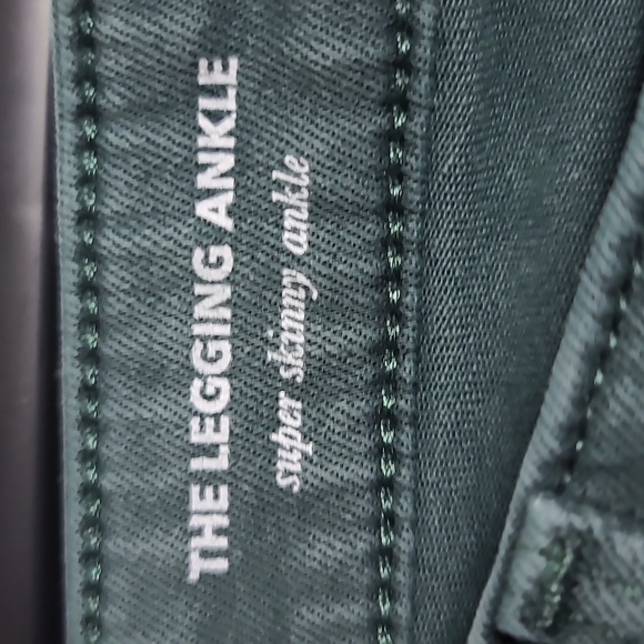 AG ADRIANO GOLDSCHMIED The Legging Ankle Super Skinny Green Jeans Size 28 R - Picture 3 of 16